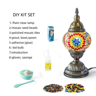 Lampa stołowa z marokańskimi mozaikami DIY